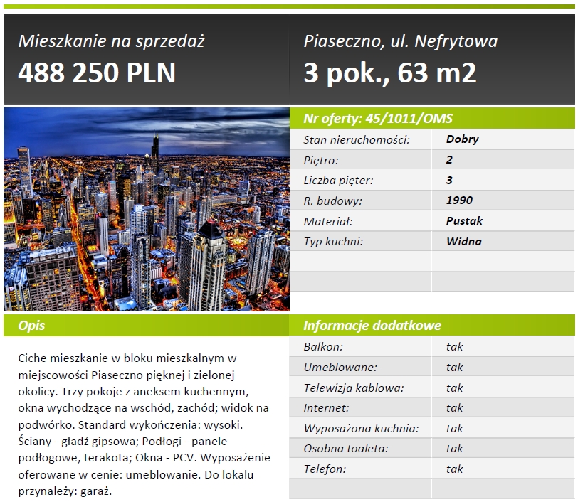 Który szablon wydruku oferty najlepiej pasuje do Twojego biura?