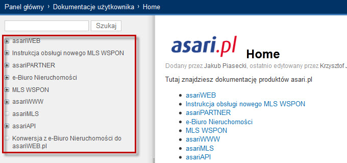 Jak korzystać z instrukcji dla produktów ASARI