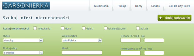 Eksportuj oferty na garsonierka.pl