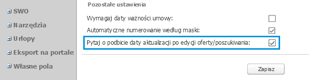 Usprawnione zarządzanie aktualizacją oferty i poszukiwania