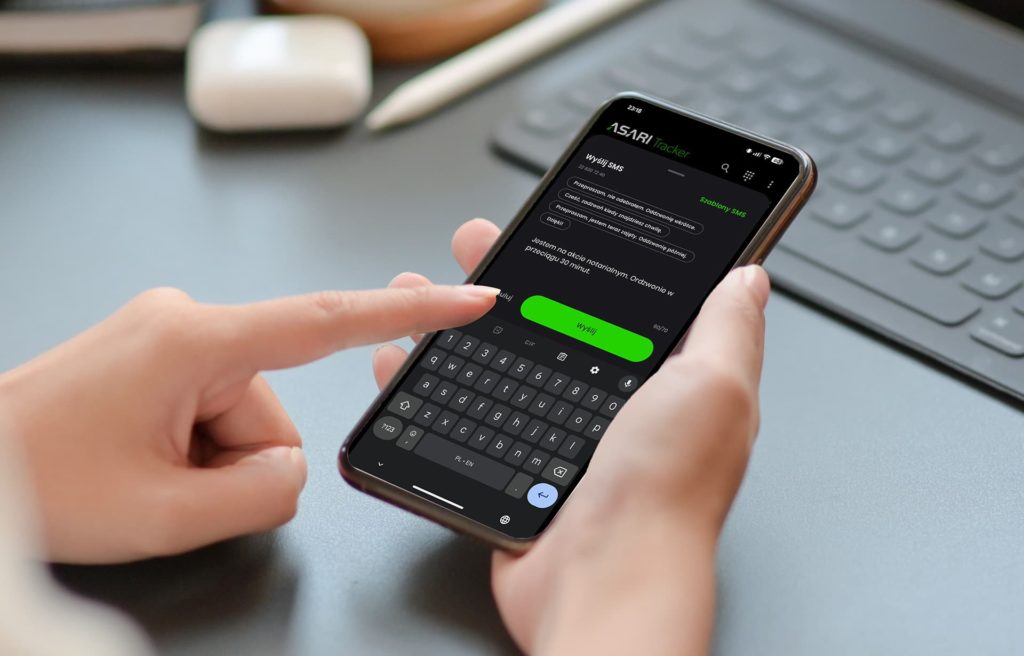 Tracker og wyslij sms