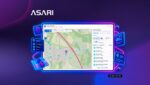 Mapa otoczenia nieruchomości w ASARI CRM z punktami POI i odległościami od oferty