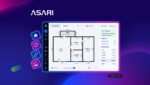 Space Plan Creator w ASARI CRM do tworzenia planu mieszkania i obliczania powierzchni pomieszczeń